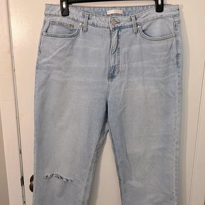 Lauren Conrad crop jeans raw hem 16
